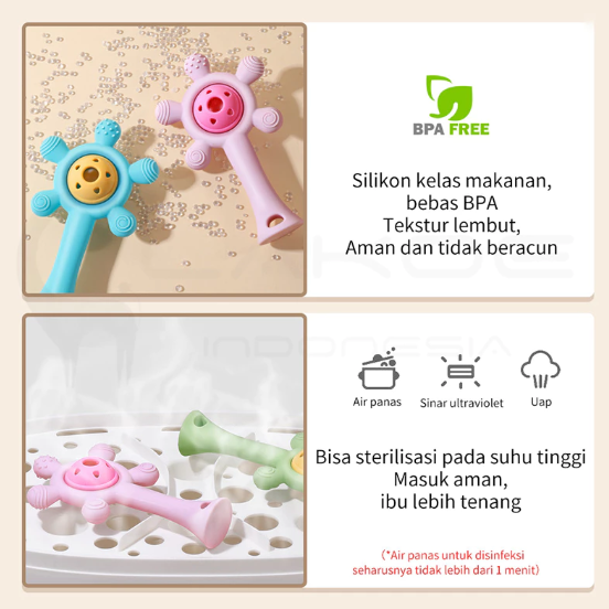 Mom Sun Mom Sun Teether Bayi Kocok Musik   YJ01