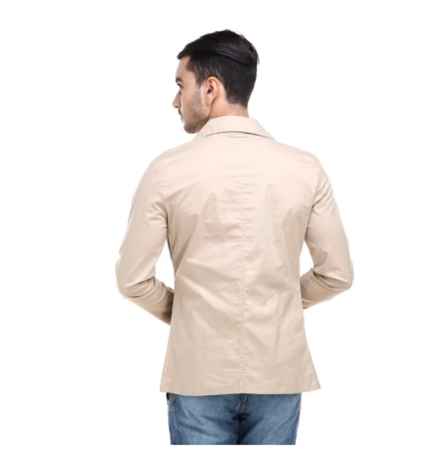 Woreq Jas Blazer Pria Pockets Two Tone Formal Casual