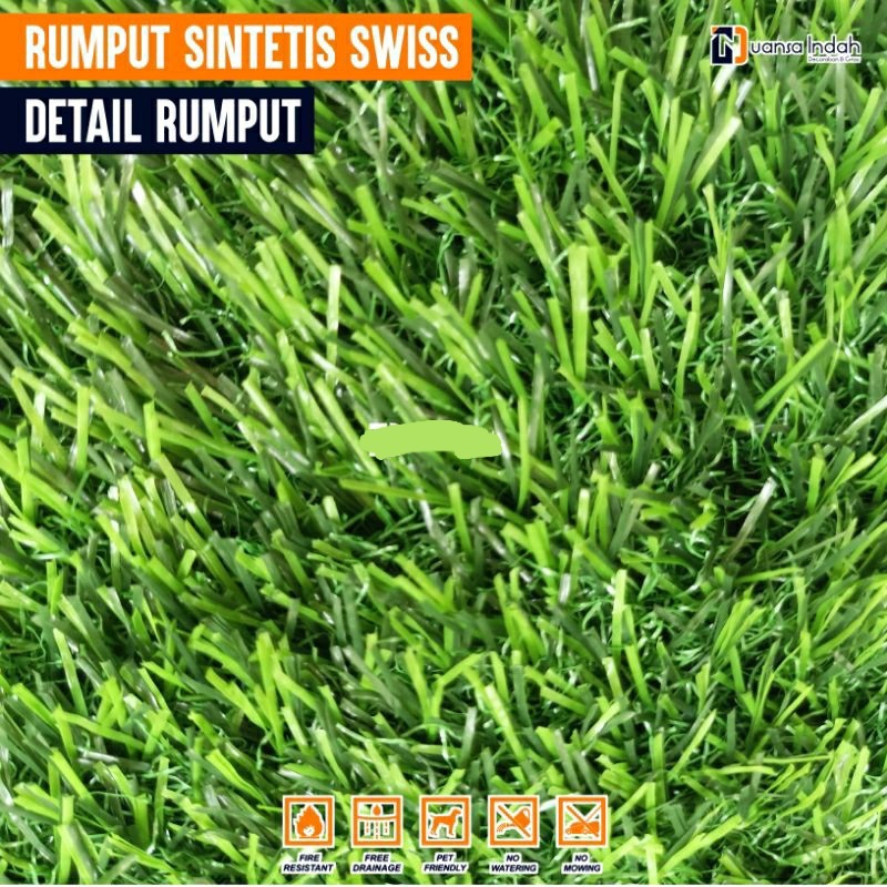  Happy Bembi Rumput Palsu Sintetis Swiss
