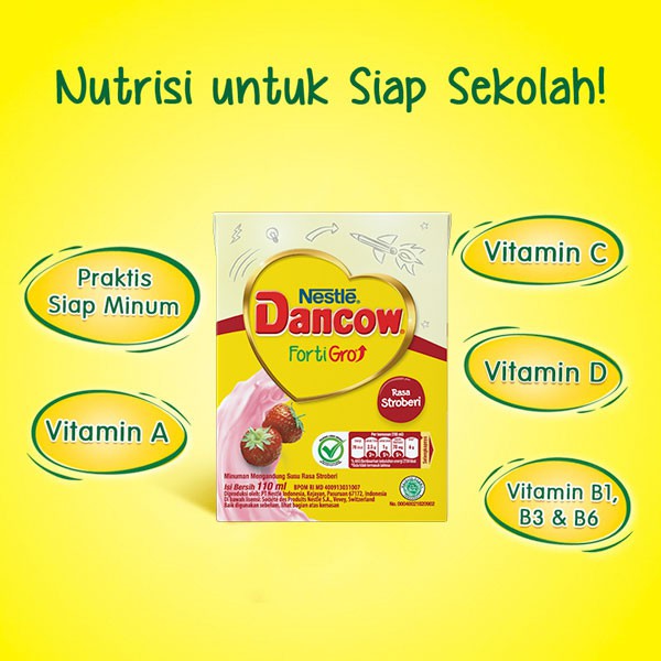 Dancow FortiGro UHT Stroberi