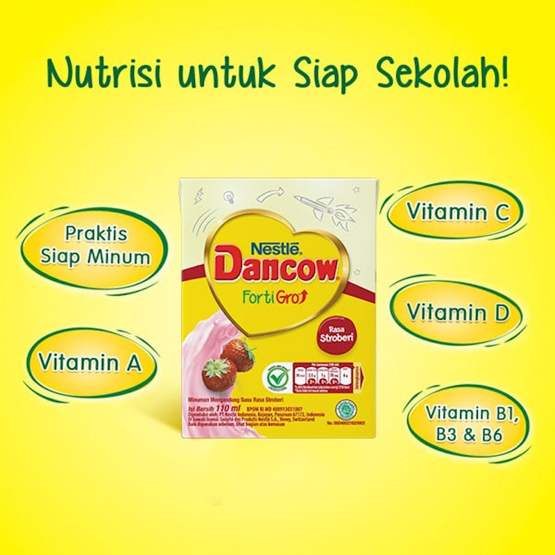 Dancow FortiGro UHT Stroberi 4
