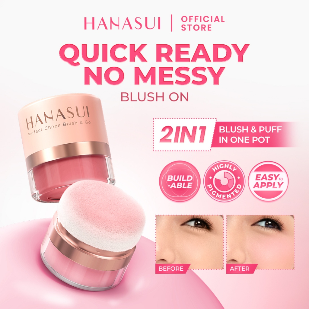 Eka Jaya Internasional Hanasui Perfect Cheek Blush & Go Powder 02 Peach