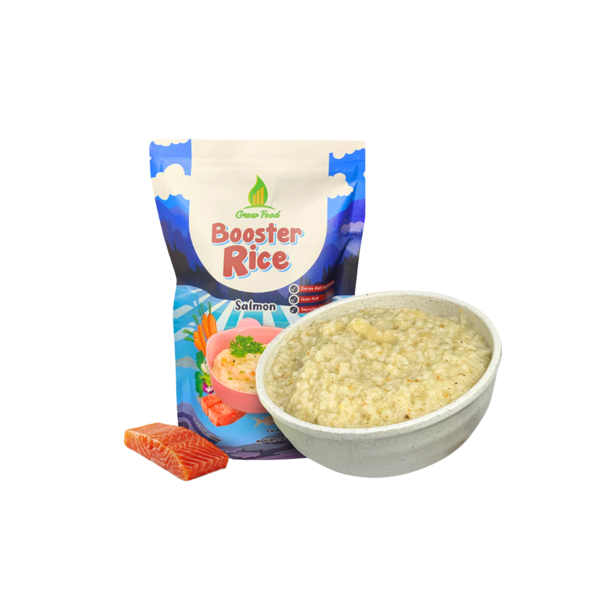 Grow Food Booster Rice Salmon 1