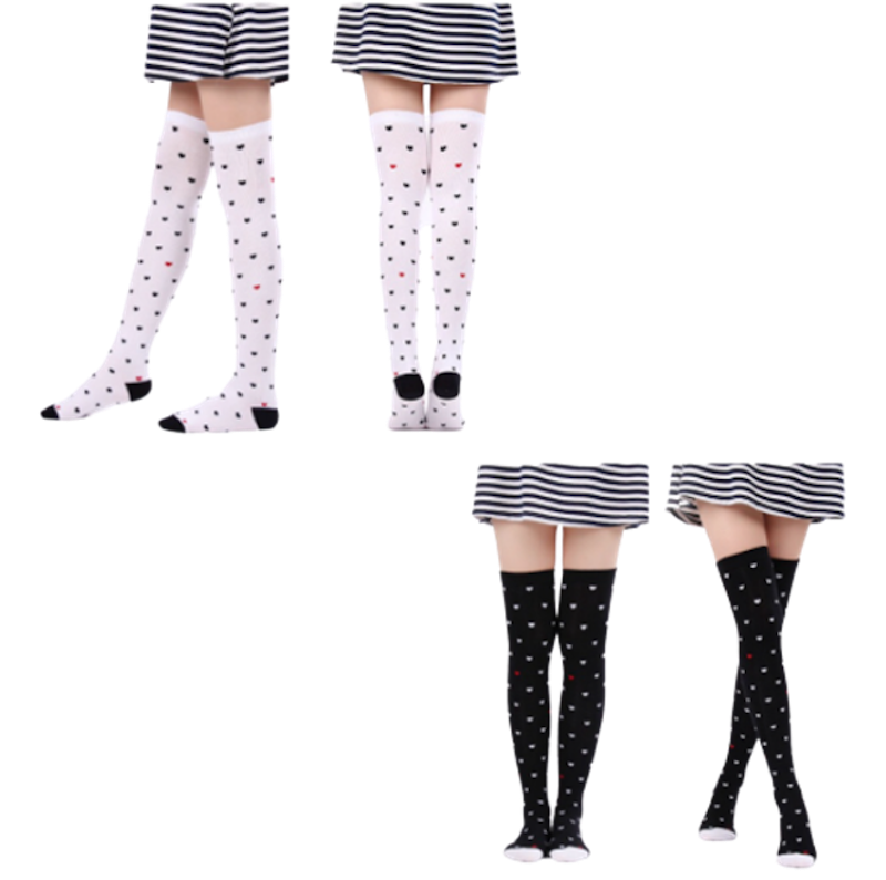Kaos Kaki Panjang Polkadot 1