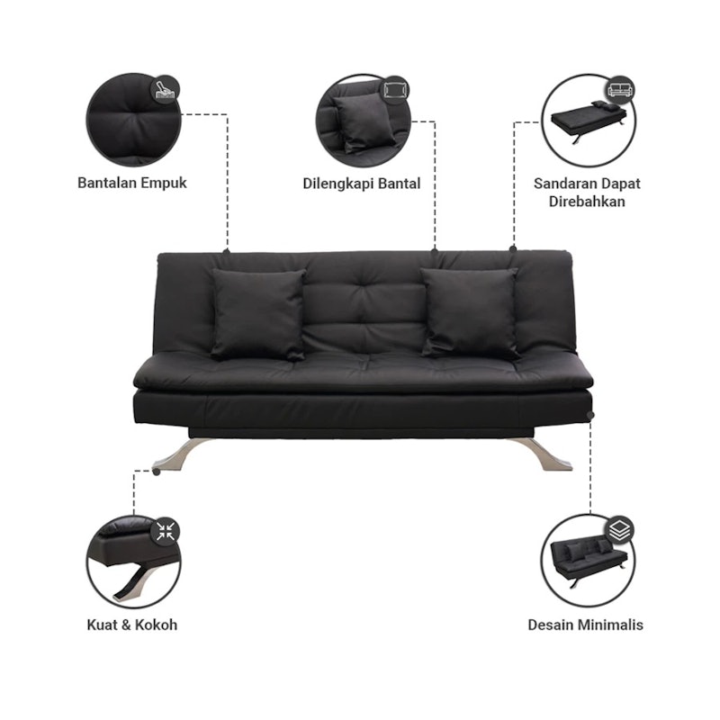 Selma Greesa Sofa Bed Kulit 5