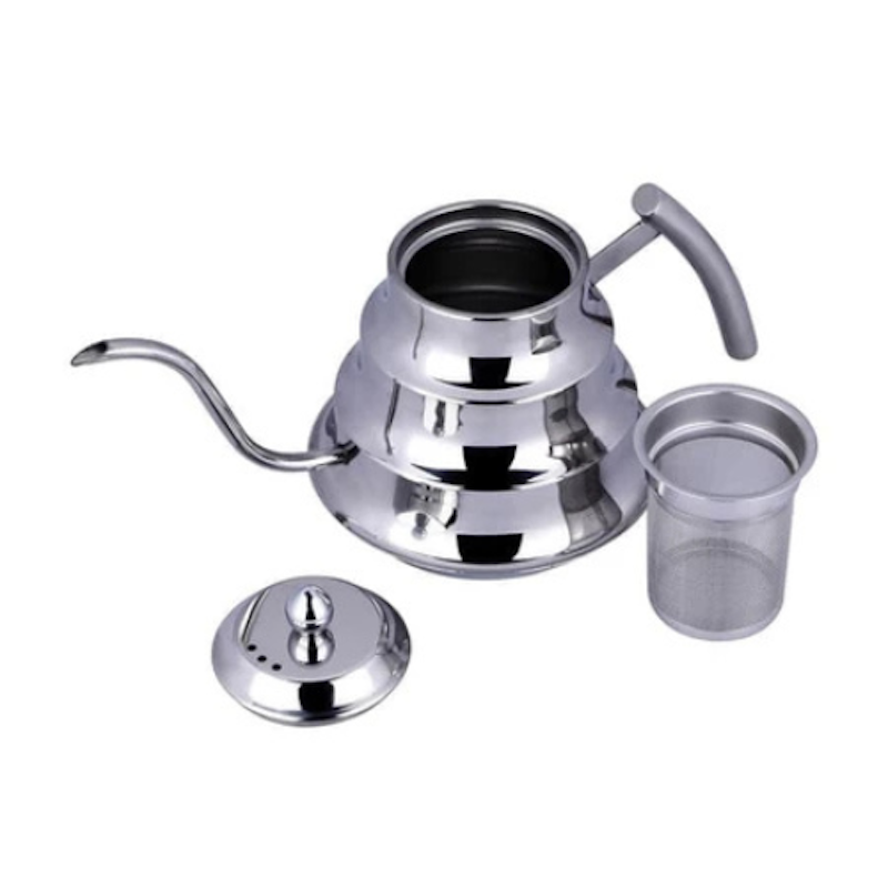 Coffee Kettle Gooseneck 1.2L Stainless Steel Silver 4