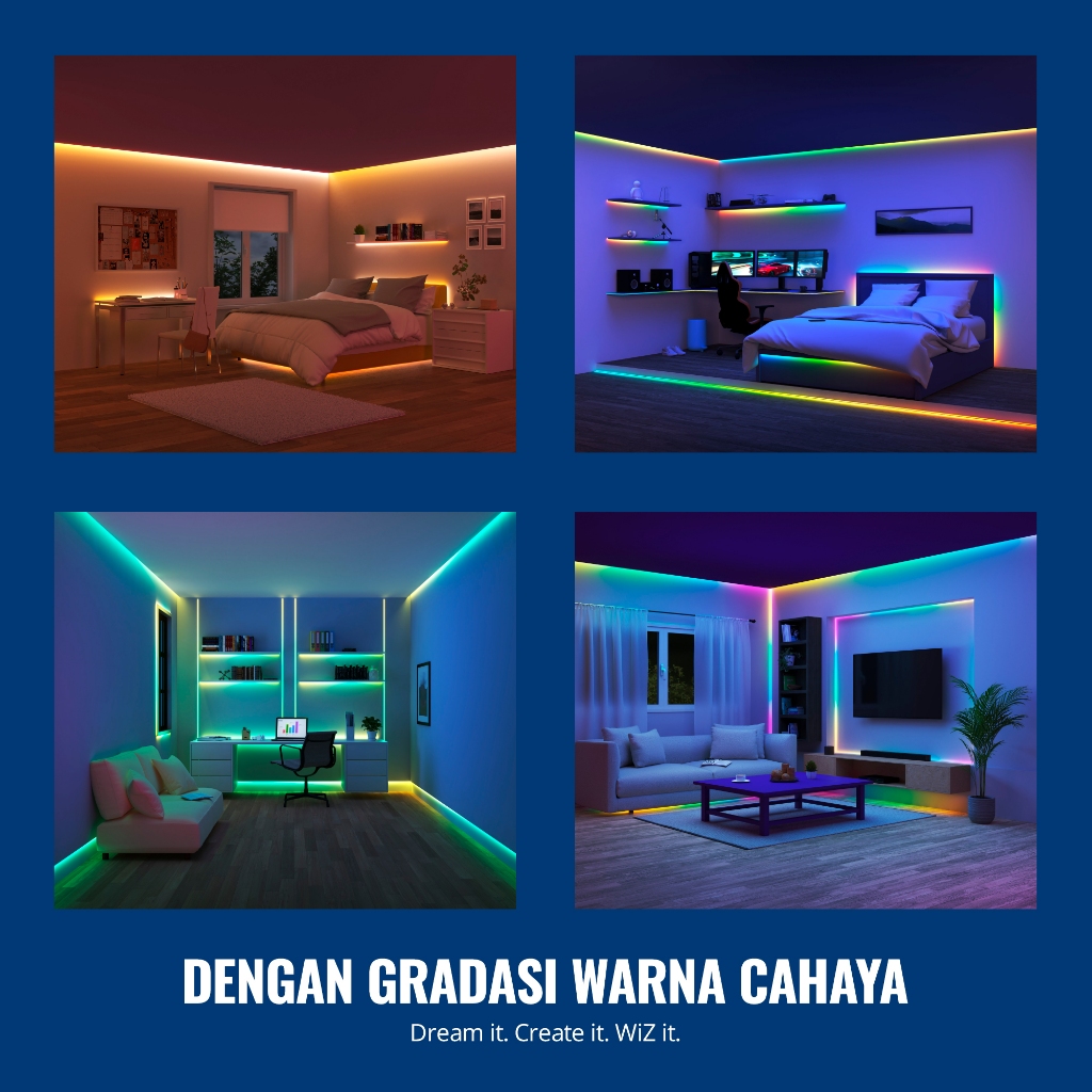 Signify WiZ Strip LED RGBIC 18 watt 5M Kit