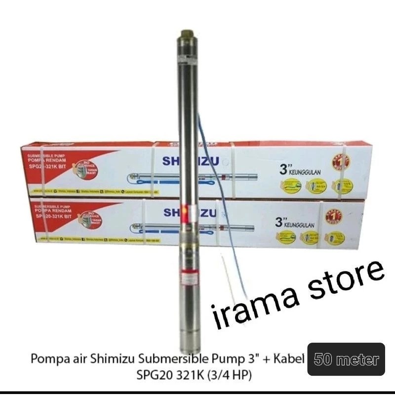 Tirta Intimizu Nusantara Shimizu Pompa Submersible 3 Inch SPG20-321K BIT