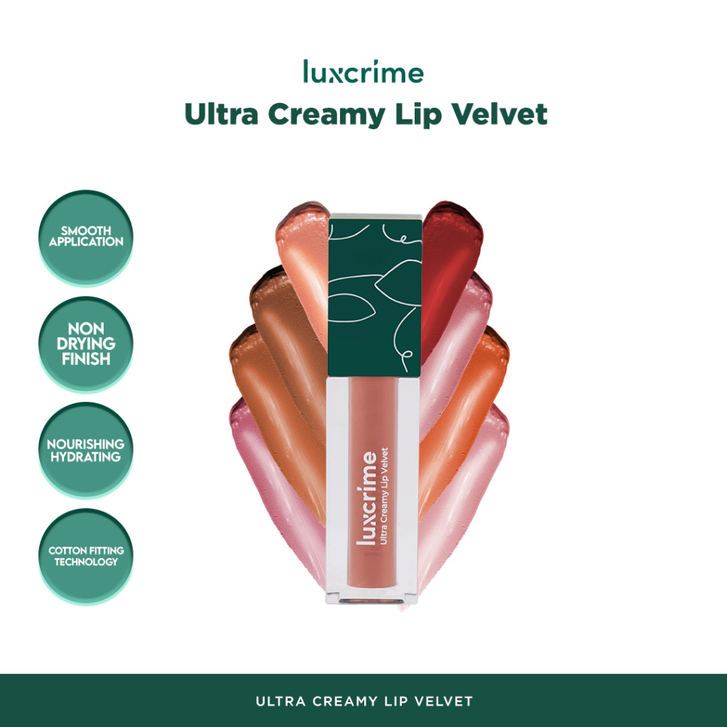 Luxury Cantika Indonesia Luxcrime Ultra Creamy Lip Velvet Pearl Milk