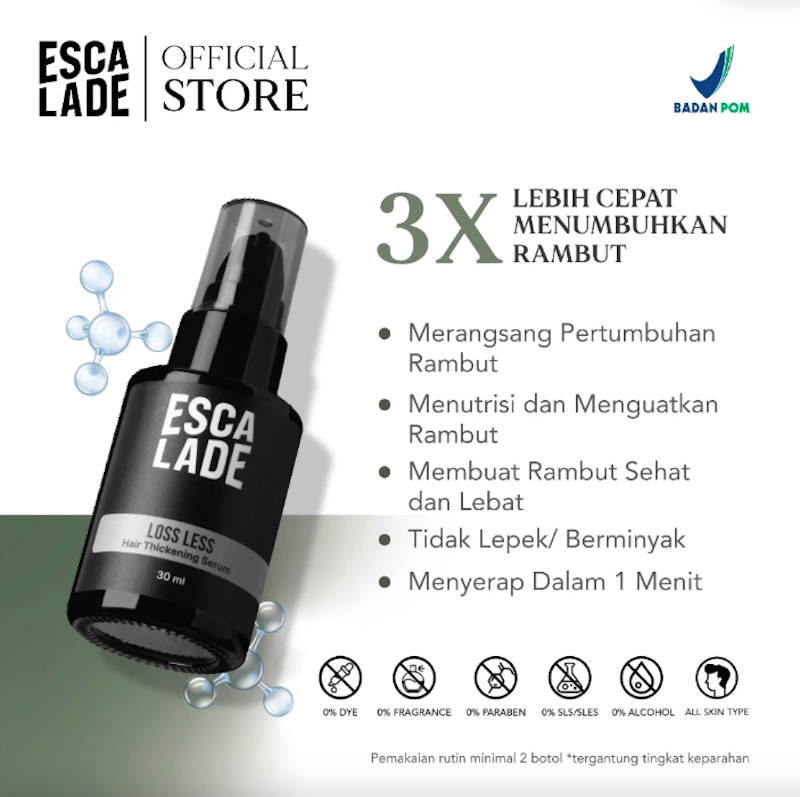 ESCALADE Loss Less Hair Thickening Serum 3
