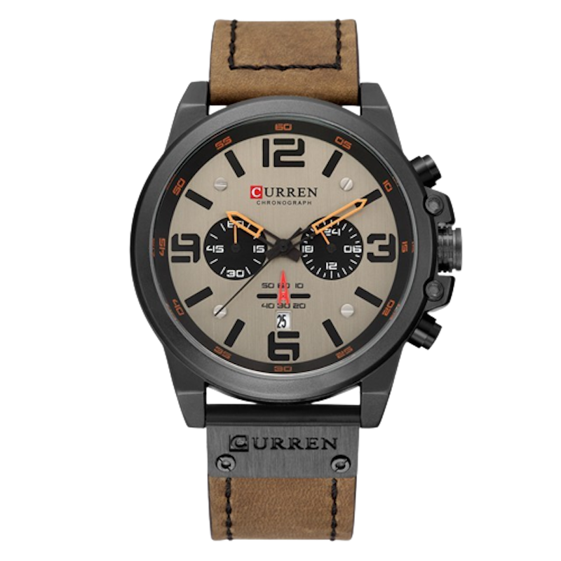 Curren Original Brand Leather Straps Wrist Watch for Men 1