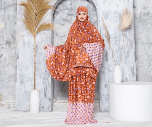 Mukena Batik Mega Mendung Kawung Rayon Premium 2
