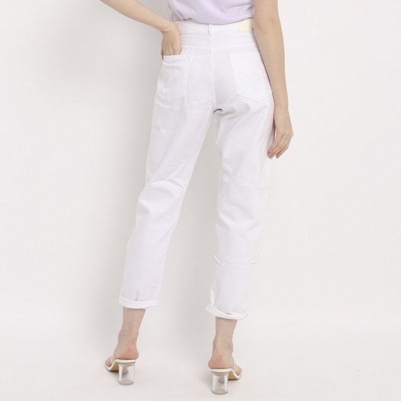 ASHLEY WHITE Celana Panjang Jeans Denim Wanita 4