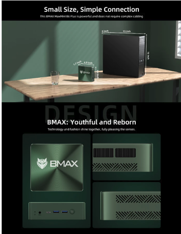 BMAX Mini PC Intel Core i3 1000NG4 3