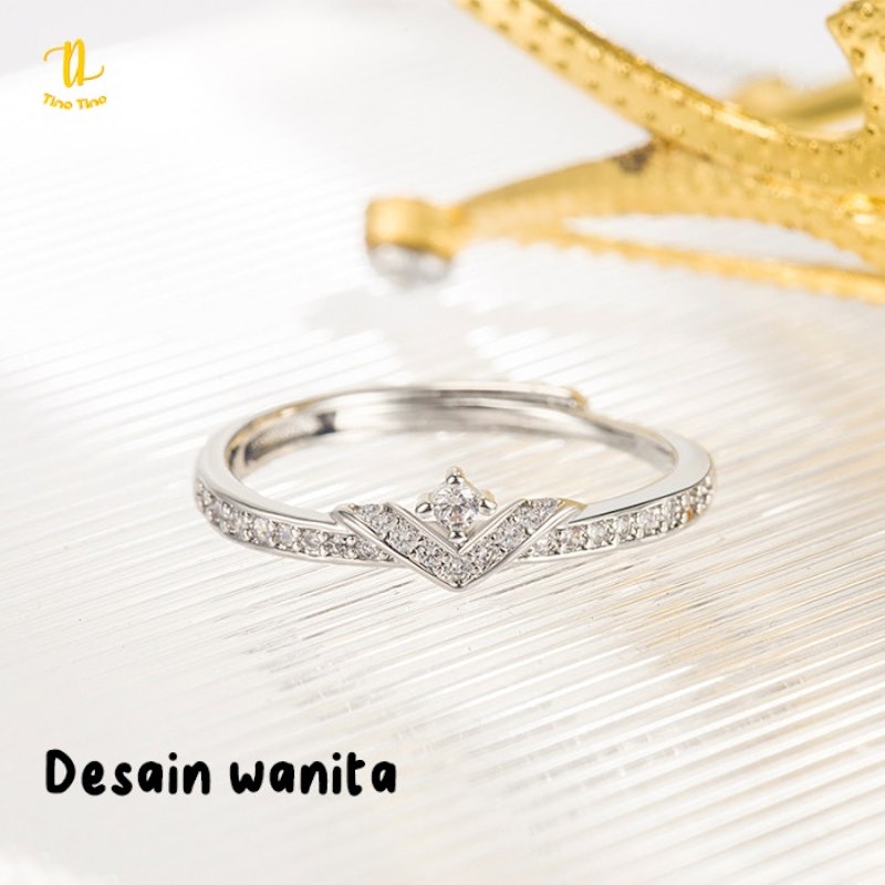 TINO TINO Cincin Couple Titanium V Aurel 2