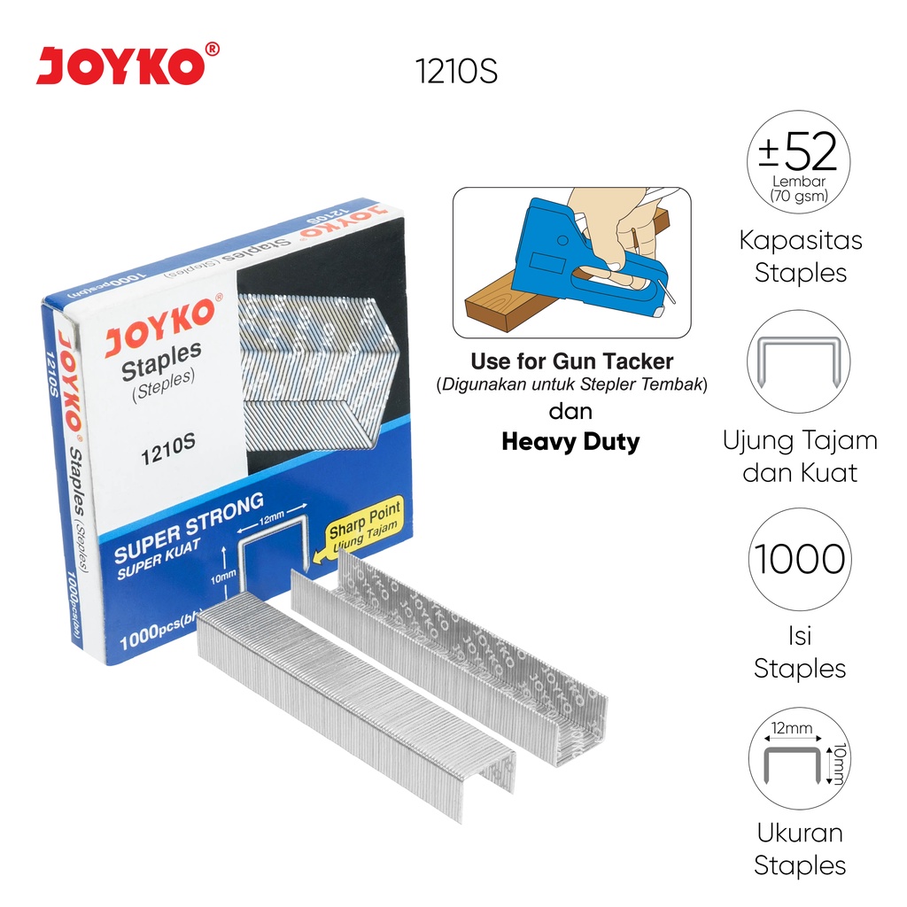 Joyko Heavy Duty Refill Stapler  1210S