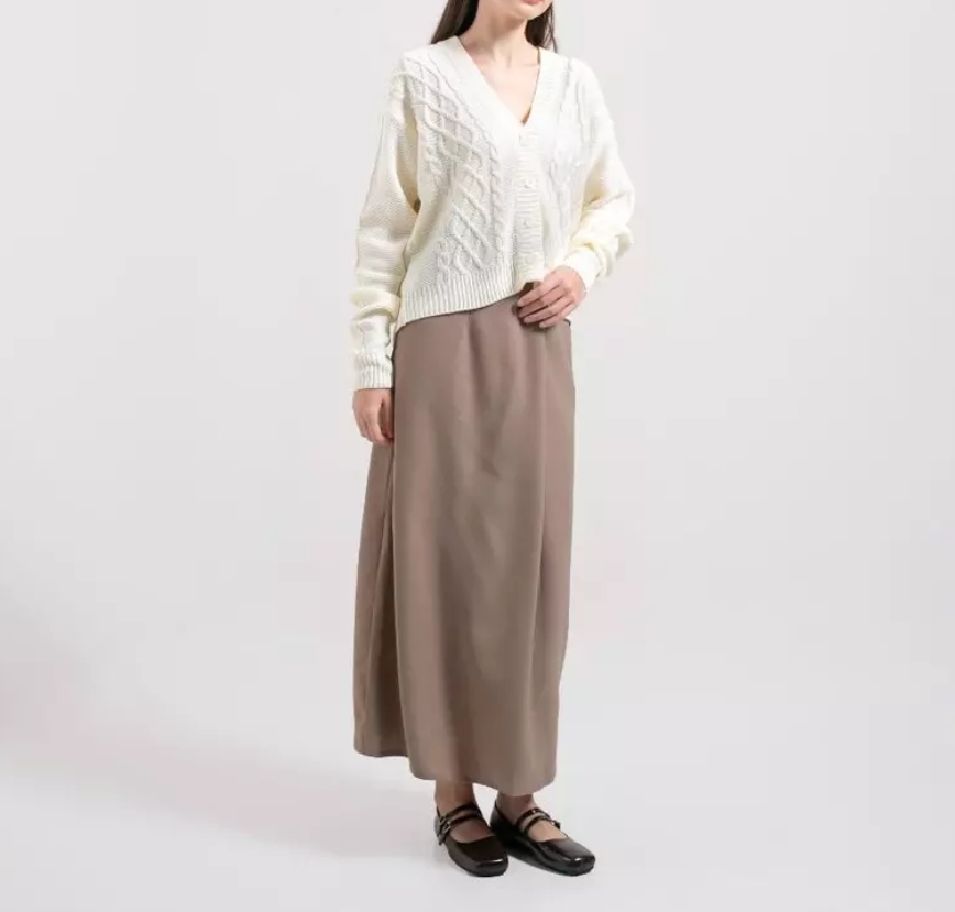 Vintage House Vintage House Cross Crop Cardigan