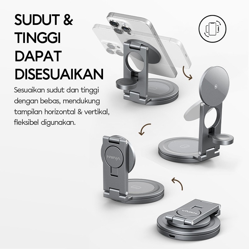 VIVAN 3-in-1 Wireless Charger 3