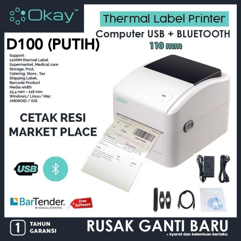 Oki Technology Indonesia OKAY Thermal Label Printer D100