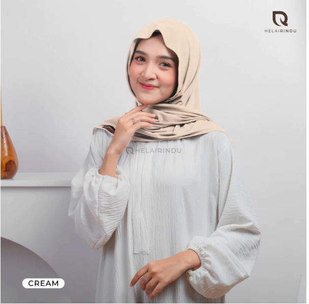  HELAIRINDU Hijab Pashmina Instan Curve