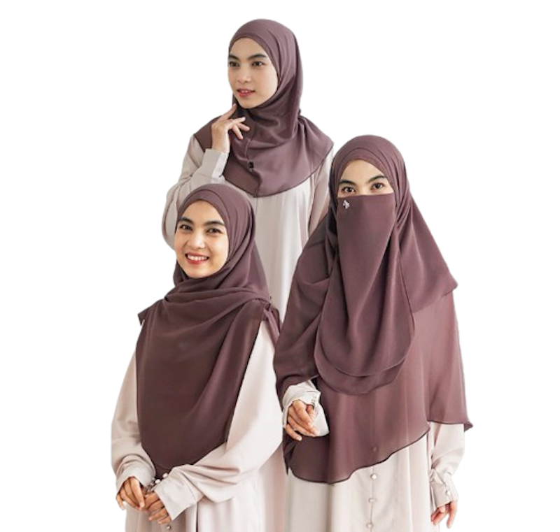 Maslaha Niqab Pashmina Curve Instant