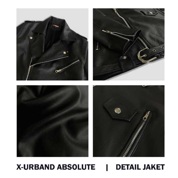 X Urband Absolute Jaket Kulit Sintetis Ramones 4