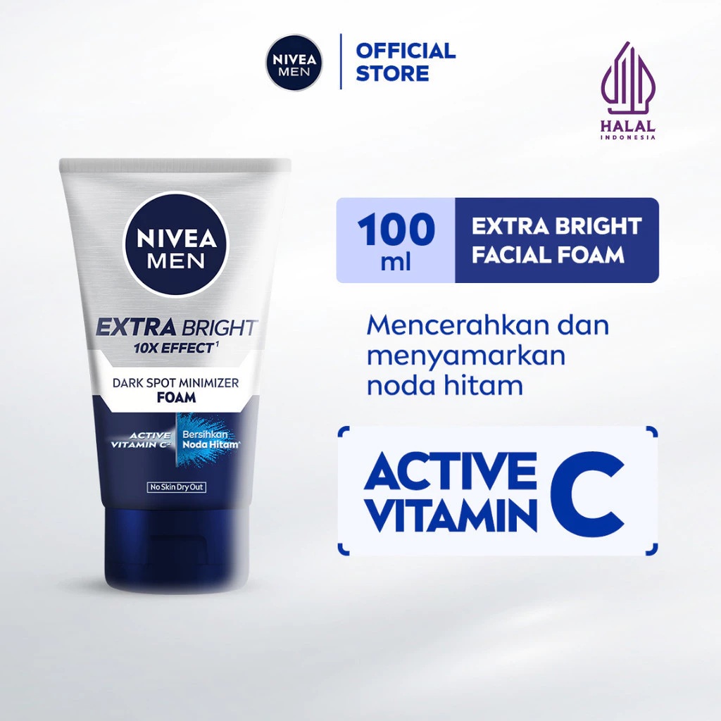 Beiersdorf Indonesia NIVEA MEN Facial Foam Extra Bright Dark Spot Minimizer Foam
