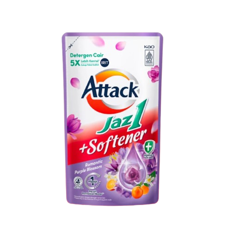 Jaz1 Deterjen Cair + Softener Romantic Purple Blossom 1