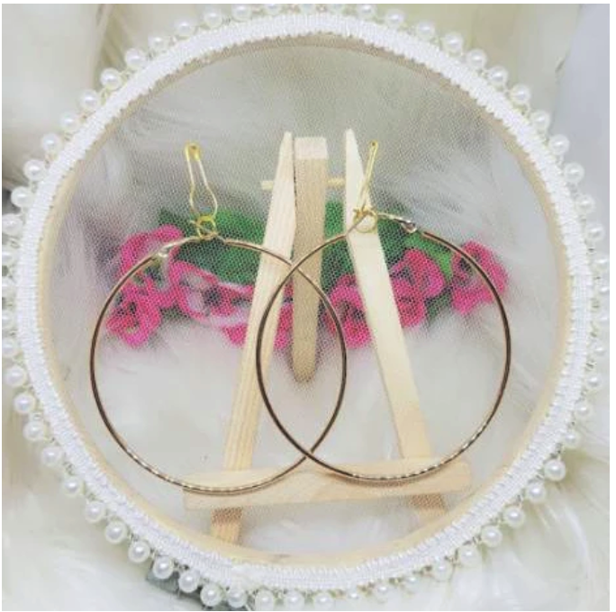  Anting Hijab Bulat Polos A121