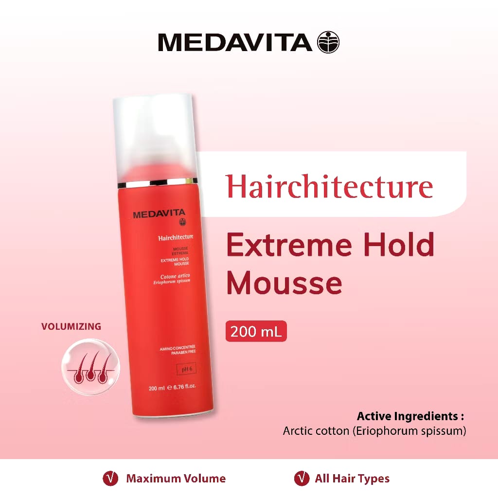 Beautynova Medavita Hairchitecture Extreme Hold Mousse