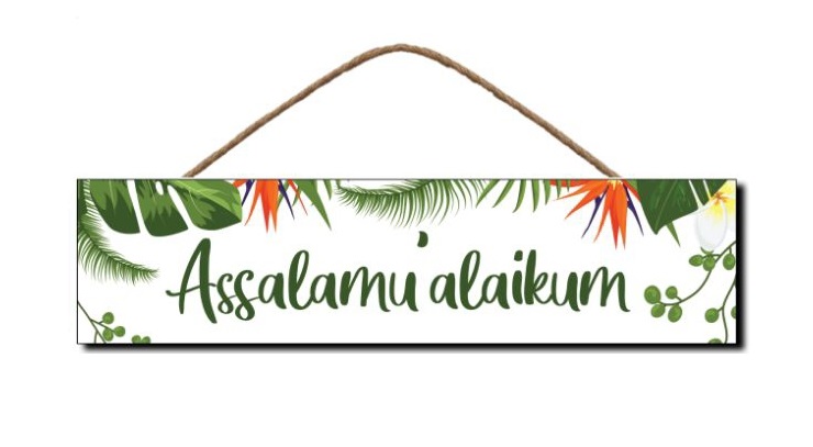 Hiasan Gantungan Pintu Assalamualaikum