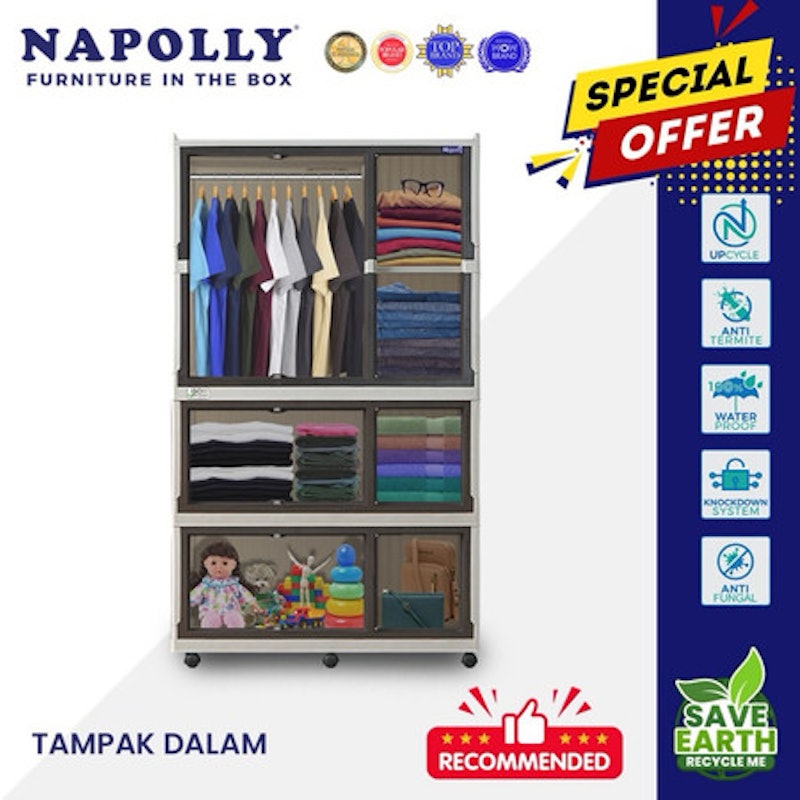 Napolly Lemari Plastik Folding 3