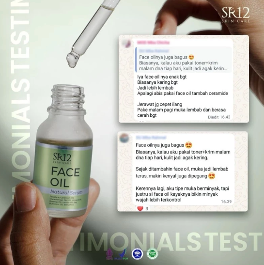 SR12 Herbal Perkasa SR12 Skincare Face Oil Natural Serum