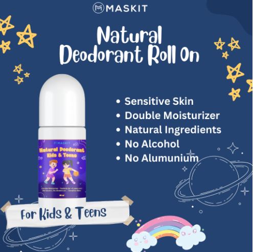Sainsgo Karya Indonesia Maskit Kids & Teens Natural Deodorant