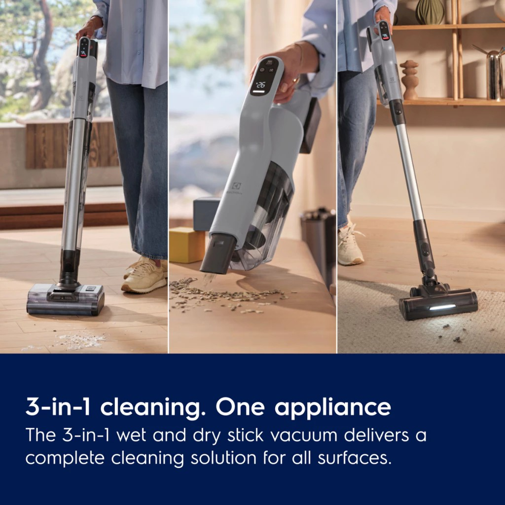 Electrolux Home Products Electrolux Vacuum Tanpa Kabel 800 3-in-1 Wet & Dry EFW81713