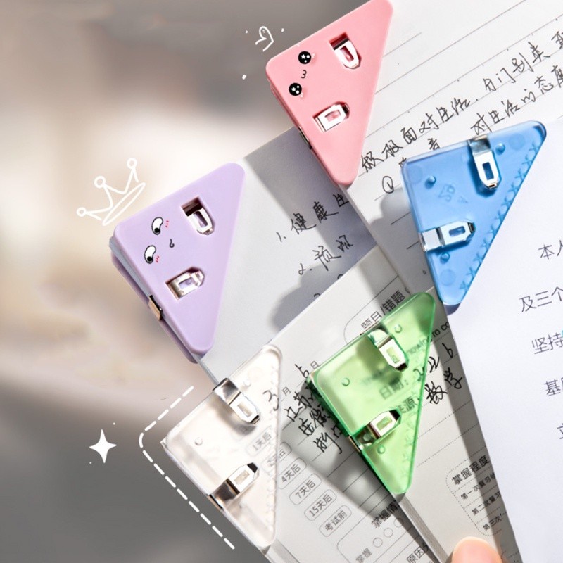  Klip Sudut Kertas Segitiga Warna Warni