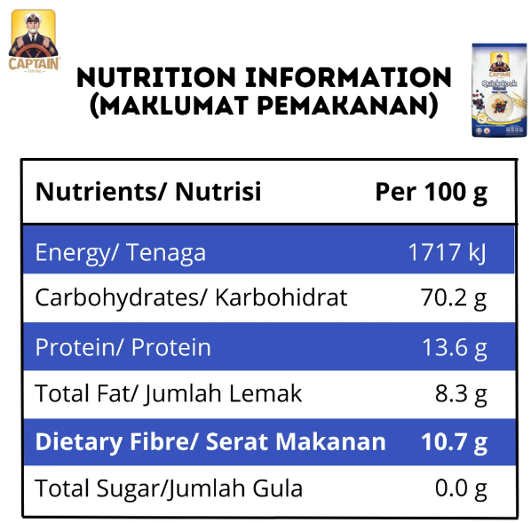 Captain Oat Quick Cook Oatmeal