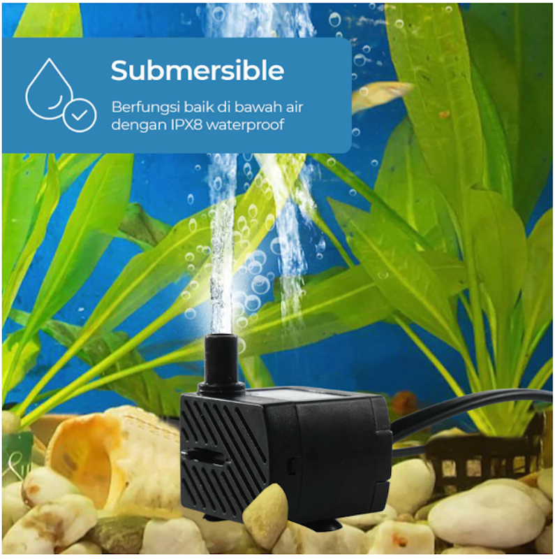 TaffHOME Submersible Pump Fish Tank 4