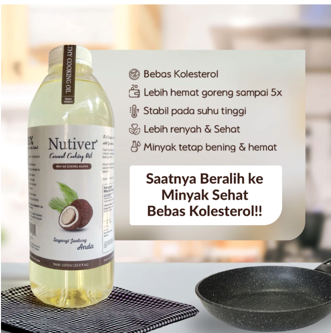 Nutiver Coconut Cooking Oil 1000 ml