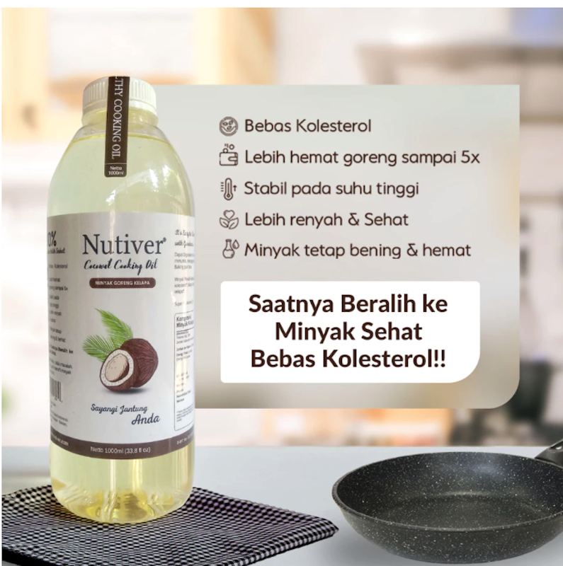 Nutiver Coconut Cooking Oil 1000 ml 2