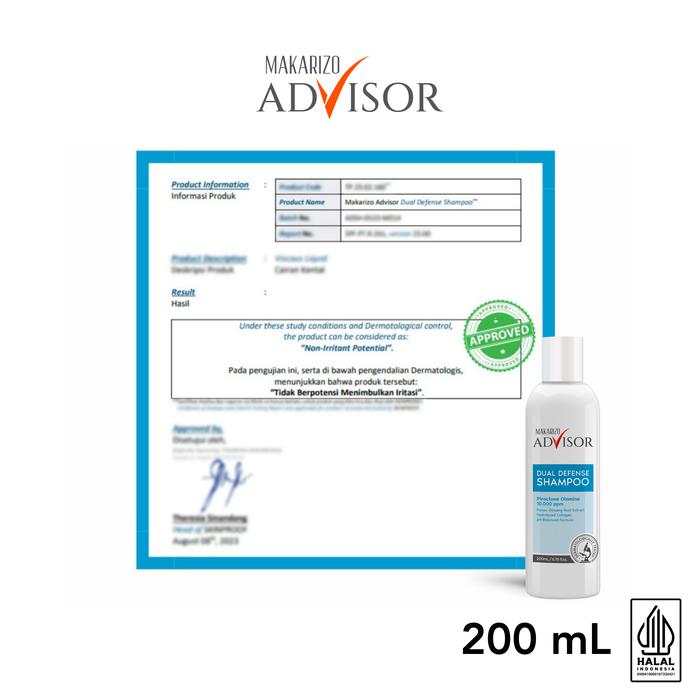 Akasha Wira International Makarizo Advisor Clinical Shampoo Dual Defense Shampoo