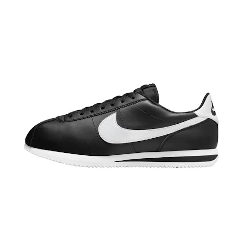 Men's Cortez Leather Shoes Black 1