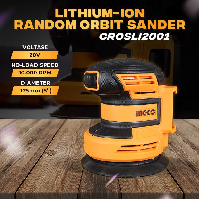 Ingco Teknika Indonesia INGCO P20S Cordless Random Orbital Sander CROSLI2001
