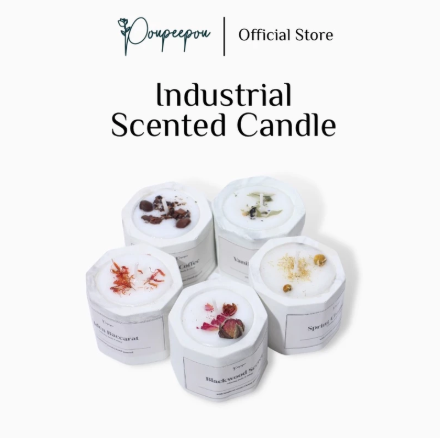 Poupeepou Industrial Scented Candle Vanilla Butterflypea 3