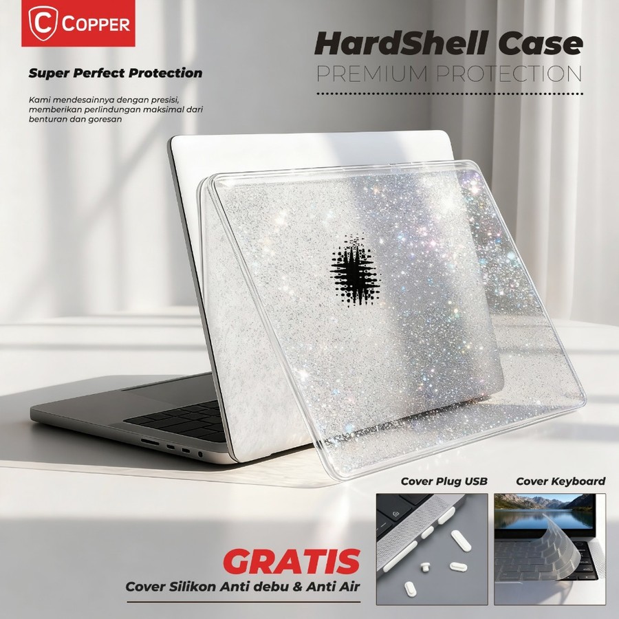 Copper Hard Shell Glitter Case