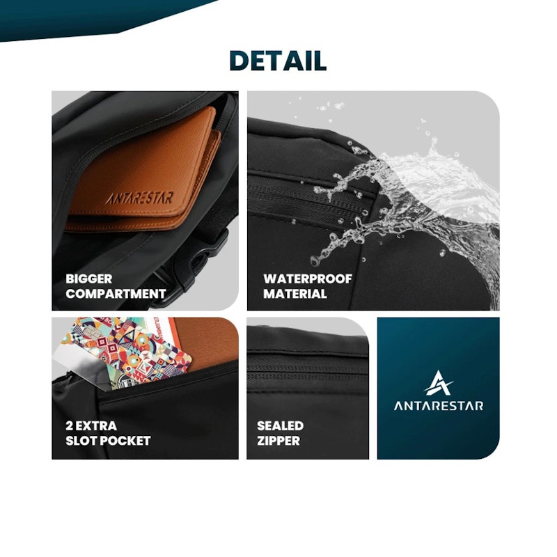 ANTARESTAR Waist Bag Crossbody Premium 4