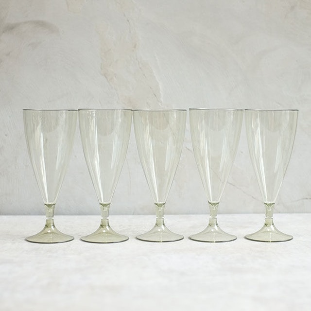 Otten Coffee Gelas Plastic Wine Champagne (Green)