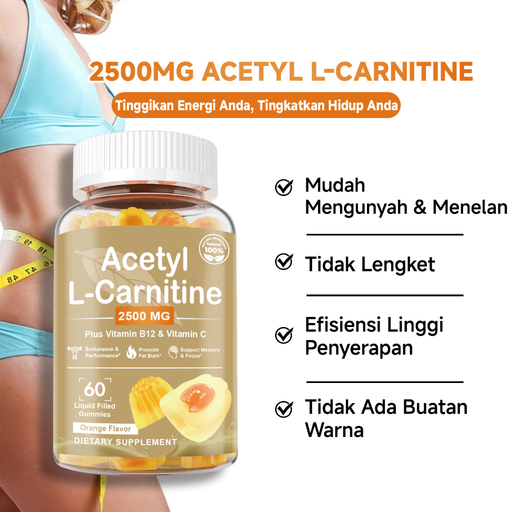  Ozmolts Acetyl L-Carnitine Plus Vitamin B12 & C