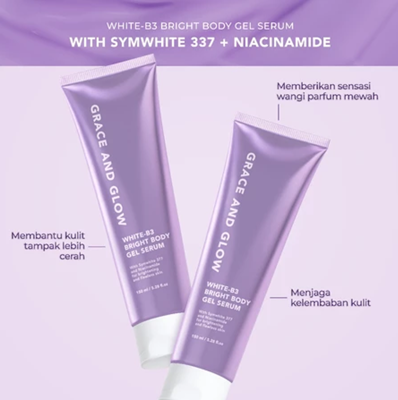 Grace And Glow White-B3 Bright Body Gel Serum For Brightening and Flawless Skin