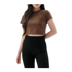 Joybasic Kaos Polos Crop Top Premium Cotton